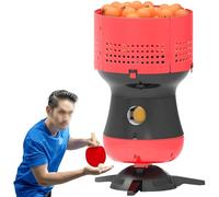 Máquina de servir tenis de mesa, velocidad y frecuencia ajustables, robot de ping pong con tanque de 90 bolas para ejercicios de ritmo rápido