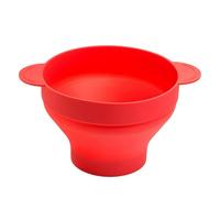Máquina de silicona, cuenco para palomitas de maíz para microondas, cubo resistente al calor con tapa segura, contenedor de aperitivos de cine en casa, palomitas de maíz con asas ergonómicas