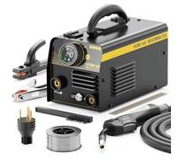 Máquina de soldadura 3 en 1 HVM140 con pantalla circular, MMA/MIG sin gas/Lift TIG IGBT, inversor, soldadora semiautomática, herramienta Synergy