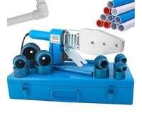 Máquina de soldadura de tuberías (20-63 mm), soldadora de fusión PPR, pantalla digital, termofusible for agua, for PPR, PE, Pb, ajustable de 120 °C a 330 °C, 1600 W