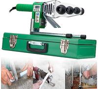 Máquina de soldadura por fusión de tuberías, Máquina de soldadura por fusión en caliente de 1600 W, Pantalla digital inteligente ajustable de 0-340 ℃ Dispositivo de fusión en caliente for tuberías de