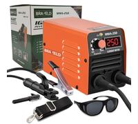 Maquina de Soldar Portátil 1,5 kg | Mini Soldador Inverter 250V | Pantalla LED | MMA + LIFT TIG | Electrodos 1,6-2,5 mm | Soldadura Profesional Compacta