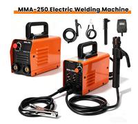 Máquina de Soldar Portátil MMA-250, Soldador Eléctrico de Arco Inverter, Corriente Ajustable, Máquina de Soldar Compacta, Herramientas de Reparación de Automóviles con Caja de Almacenamiento de 4KW(No