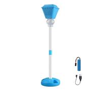 Máquina de soporte de burbujas - Soplador automático con luz y música, unidad de pie de altura ajustable, tamaño versátil de 43 a 121 cm, calidad ABS de alta calidad, superficie pulida Smmooth - para