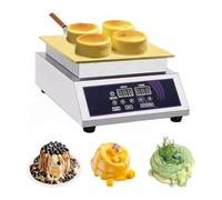 Máquina de Souffle, panqueque y fabricante de Souffle, máquina de cobre Dorayaki, plancha eléctrica comercial, fabricante de Souffle, 60 a 240°C