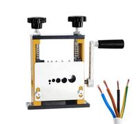 Máquina de striptease de alambre de propulsión, removedor de alambre de manivela de mano | 6 agujeros 5 Tracks Cable PEELER PEAUSE - 0,1-0,6 pulgadas de cables de datos de chatarra Peeler for