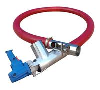 Máquina de succión de granos Máquina de bombeo de granos de succión grande para uso doméstico pequeño Transportador de granos con manguera Transportador de tornillo sinfín (Azul, 5 m) (Azul 5 m)