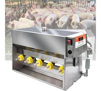 Máquina de succión de lechones, alimentador de temperatura constante de acero inoxidable con pezones de silicona para una alimentación eficiente, ideal para ganado y uso agrícola