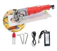 Máquina de tallado de alfombras en forma de V de 120 W, máquina de corte plana portátil, recortadora eléctrica de ranuras de alfombras, con mango ergonómico, para fieltro de cuero