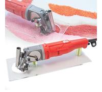 Máquina de tallado de alfombras, tijeras de corte en forma de V, cortaalfombras eléctricas de 1500 rpm, profundidad ajustable, placa guía acrílica para entusiastas de las manualidades