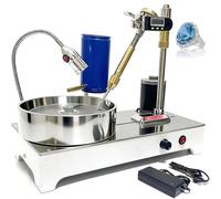 Máquina De Tallado Y Faceteado De Gemas, Máquina De Pulido Y Molienda De Gemas De 120w Con Disco De Molienda Plano De Diamante Y Pantalla Digital, Para Fabricación Y Mantenimiento De Joyas