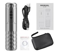 Máquina de tatuaje inalámbrica a batería, máquina de tatuaje motorizada de 3.5 mm de carrera todo en uno (Szary)