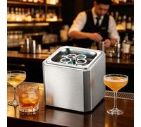 Máquina de tazas de hielo: congela rápidamente vasos con CO2, operación con un solo botón, pantalla de neón, ciclo de 6 segundos para bares, fiestas, catering y eventos