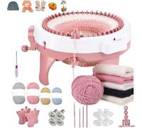Máquina de tejer, 48 agujas Smart Weaving Round Loom, kit de máquina DIY para adultos/niños bufanda sombrero calcetín