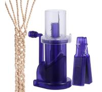 Máquina de tejer de cordón, herramienta de tejido de manivela, hiladora de hilo compacta, fácil de limpiar, 1 juego rosa, para pulseras, tobilleras, llaveros, mujeres entusiastas