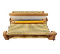 Máquina de tejer de madera multimanualidades, telar a mano con heddles rígidos, herramienta de tejido de escritorio para asientos de té, posavasos, manteles individuales, bolsas de tela