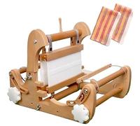 Máquina de tejer plegable a mano, telar de madera de densidad ajustable para hacer asientos de té, posavasos, manteles individuales y bolsas de tela