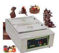 Máquina de temple de chocolate de 1000 W, ajustable -17.8-90.0 °C, máquina de fusión eléctrica con control digital, capacidad de 8/12 kg, diseño de 5 tanques para uso comercial