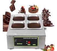 Máquina de temple de chocolate de 1000 W, ajustable -17.8-90.0 °C, máquina de fusión eléctrica con control digital, capacidad de 8/12 kg, diseño de 5 tanques para uso comercial