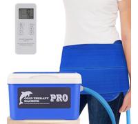 Máquina de terapia de frío con almohadilla universal para recuperación de cadera, espalda y rodilla, sistema de máquina de hielo con temporizador programable, almohadilla grande reutilizable para