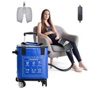 Máquina de terapia de frío con temporizador programable, máquina de hielo portátil de 19 cuartos de galón para rodilla después de la cirugía, sistema de crioterapia para rodilla, hombro, tobillo