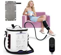Máquina de terapia de frío con temporizador programable, máquina de hielo portátil para cadera después de la cirugía, sistema de recuperación de almohadilla de repuesto de cadera, cobertura extendida