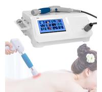 Máquina de terapia de ondas de choque para fisioterapia y lesiones deportivas, incluye 5 cabezales de masaje y 12 modos