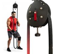 Máquina De Tirar Cuerda Para Fitness Para La Resistencia Muscular, Entrenador De Cuerda Infinita Con Resistencia Ajustable De 5-30kg, Para Espalda, Brazos Y Músculos Del Core