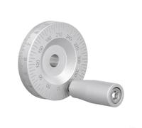 Máquina de torneado de escala de torno de metal Rueda de control manual de 50 mm de diámetro Construcción de aleación de aluminio con chorro de arena para mecanizado CNC (8 mm)