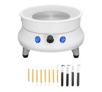 Máquina De Torno Cerámica Eléctrica 13 Cm, Moldeo, 60 W, Herramienta Bricolaje Velocidad Estable Y Ajustable