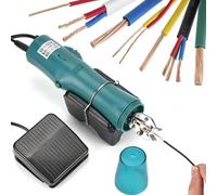 Máquina de torsión de alambre de mano, 2,56 KW, velocidad de 3500 rpm, par ajustable de 1500 g, diámetro de alambre de 8 mm, interruptor de pie para cables de cobre y electrónicos