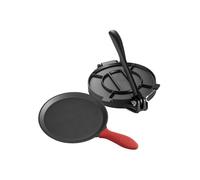 Máquina de Tortillas y Roti de Fundición-Duoku-Prensa de Masa Duradera-con 100 Hojas de Papel Sulfurizado para Tortillas de Harina