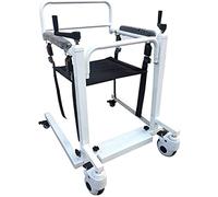 Máquina de transferencia de elevación de pacientes de autoservicio con asiento suave y asiento de inodoro, rueda universal de 360°, para ancianos paralizados, silla de ruedas manual para personas con