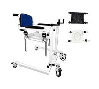 Máquina de transferencia de elevación de pacientes de autoservicio con cojín suave y ruedas móviles de 360 ° Elevación manual de silla de ruedas para ancianos (B A)