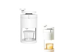 Máquina de trituradora de hielo, computadora de bolsillo de hielo - Máquina manual de trituradora de hielo afeitada para el hogar - Dispositivo oxidado Batidos portátiles Slushies Making Tool para