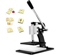 Máquina de troquelado y estampado eléctrica manual de alta resistencia, prensa manual para artesanía en cuero, muestreo de telas, punzonado con placa de soporte gratuita