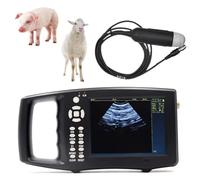 Máquina de ultrasonido portátil para embarazo y uso veterinario, pantalla LCD de 5.6 pulgadas, escáner de sonda mecánica de 3.5 MHz