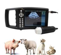 Máquina de ultrasonido veterinaria portátil con pantalla LED de 5.6 pulgadas con sonda de 3.5 MHz para detección de embarazo en perros, gatos, ovejas, cabras, cerdos, escáner de mano para ganado y
