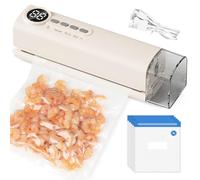 Máquina De Vacío De Alimentos, Máquina De Envasado Al Vacío, Equipo Portátil Sellador Al Vacío Inalámbrico Con Bolsa Al Vacío, Para Camping, Viajes Y Almacenamiento De Alimentos