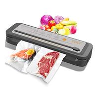 Máquina de vacío megawise| actualizada en 2023| con una potencia de aspiración de 80 kpa| que incluye bolsas y cortadoras (Gris, 4 tipos de Alimentos)