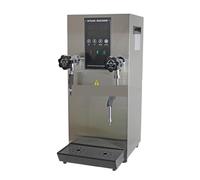 Máquina de vapor eléctrica de 12 litros, dispensador de agua caliente de acero inoxidable de 2500 W para cafeterías, tiendas de té con leche y uso comercial. Calentamiento rápido y fácil de limpiar.