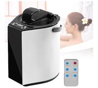 Máquina de vapor portátil para sauna, generador de vapor de 3 L con pantalla LCD digital y función de nebulización, 9 niveles de temperatura ajustables y control remoto para tienda de sauna.