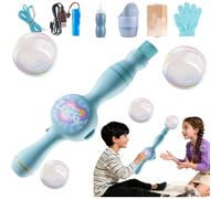 Máquina de varita mágica de burbujas elásticas con luz musical para fiestas, bodas y exteriores.