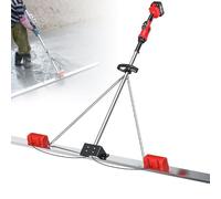 Máquina de vibración inalámbrica para soleras de hormigón, 9 ajustes de velocidad para un acabado suave, kit que funciona con pilas para una nivelación eficiente del concreto