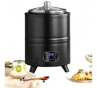 Máquina de Yogur Inteligente de Temperatura Constante de 400W, Máquina de Yogur Automática de 8L, con Control de Tiempo y Temperatura, Pantalla LED, para Vinagre de Frutas, Yogur, Natto, Vino d Black