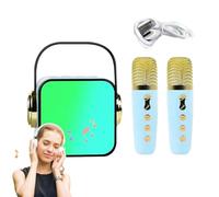 máquina del Karaoke, Altavoz portátil del micrófono,Juego de Altavoces con micrófono - Juego de Altavoces con micrófono, máquina de Bajos de Alta fidelidad Multifuncional para Recuerdos de