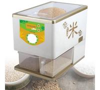 Máquina descascaradora automática de arroz, fresado ajustable de 8 niveles, parada en cualquier momento, caja de salvado extraíble para arroz fresco diario, moler mientras comes