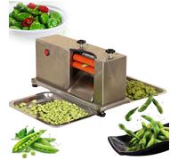 Máquina descascaradora eléctrica de guisantes, acero inoxidable con ajuste automático de rodillo para baja rotura y alta eficiencia en pelar edamame