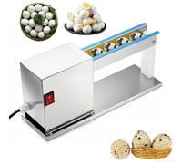 Máquina descascaradora eléctrica de huevos de codorniz, salida de 50 kg/h, velocidad de 150 RPM para uso comercial, pelador de huevos eficiente para restaurantes y lugares de ollas calientes