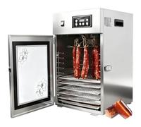 Máquina Deshidratadora de Alimentos, Secador de Acero Inoxidable de 800W con 10 Bandejas, Doble Ventilador y Circulación Uniforme de Calor, Temperatura de 30-90°C, Para Carne Seca, Fruta, Verduras